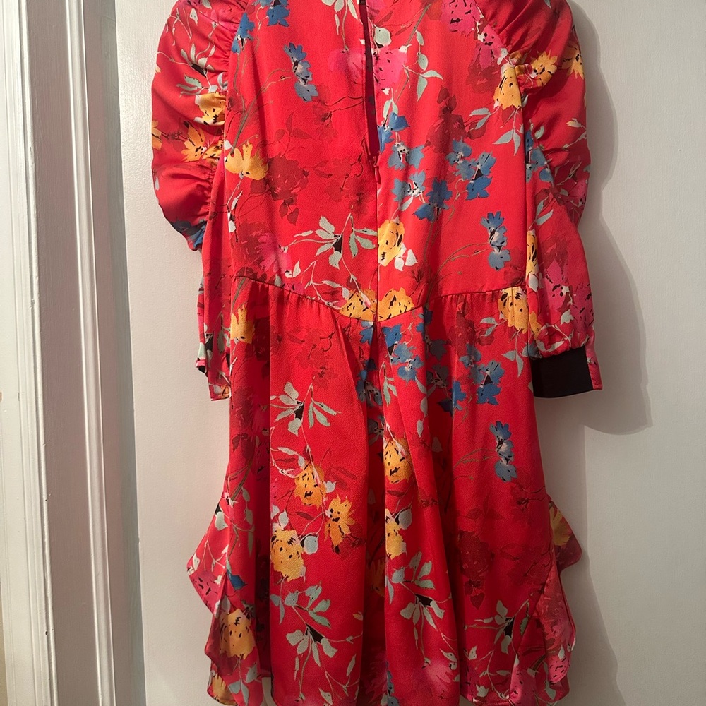 ZARA JAPANESE FLORAL PRINT JUMPSUIT ROMPER RUFFLES NWT M - Picture 4 of 4